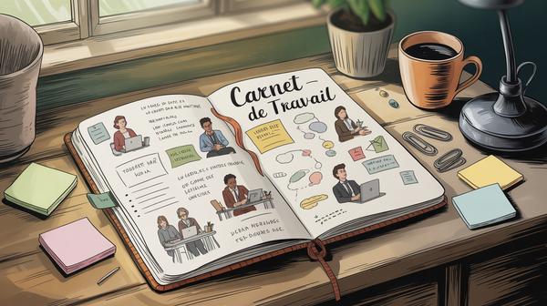 carnet de travail illustré Carnet de travail